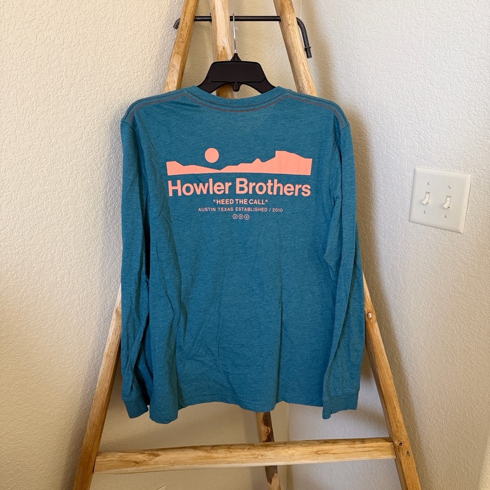 NWT Howler Arroyo Select Longsleeve T-Shirt: Petrol Heather - Picture 10 of 10